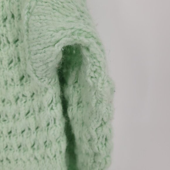 Free People womens medium Crashing Waves pullover open knit sweater wool blend - Picture 8 of 10